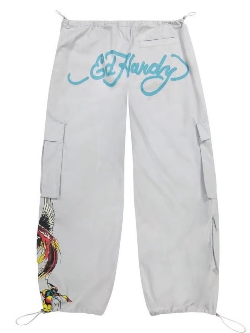 Ed Hardy Drawstring Cargo Pants
Grey Low Rise Butterflies Phoenix
Poplin Baggy - Picture 3 of 16